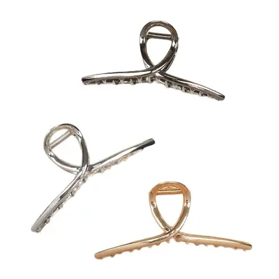 Hochwertige Legierungs-Haarspange für den Hinterkopf, 2022 neues einfaches spraylackiertes großes Haarspangen-Haarschmuck.