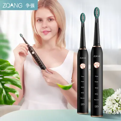 USB Rechargeable Smart Electric Toothbrush, Sonic Vibration - 2