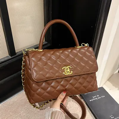 Women's Diamond-Quilted Chain Shoulder Crossbody Bag - 11