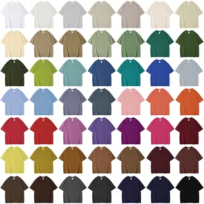 Round neck, solid color, unisex top, short sleeve pure cotton t-shirt, loose fit, plus size women's summer wear.