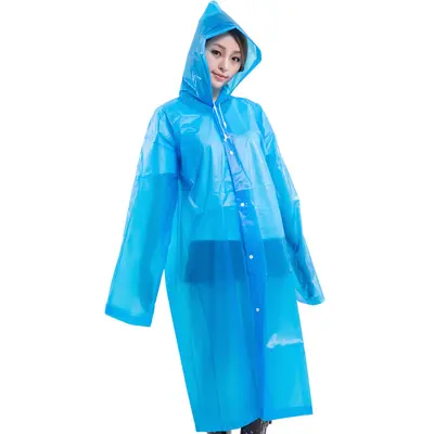 Liwang cross-border extra large raincoat poncho thickened EVA raincoat single-person full-body integrated semi-transparent raincoat