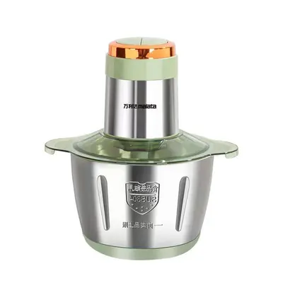 Wanlida portable meat grinder, automatic, stainless steel - 5