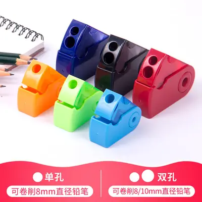 Ladybug Double-Hole Rotary Pencil Sharpener in Colorful Plastic