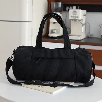 Retro Kadife Çapraz Askılı Çanta Kadın Boston Yastık Model El Çantası - 7