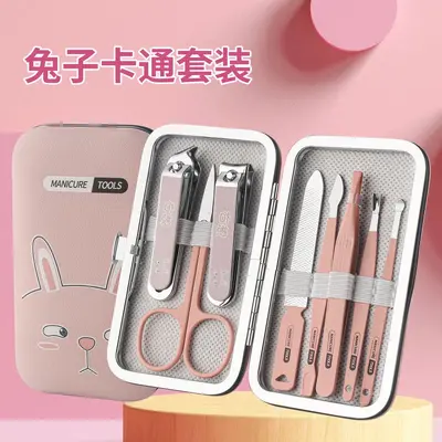 Portable 8-piece nail clipper and manicure set - 9