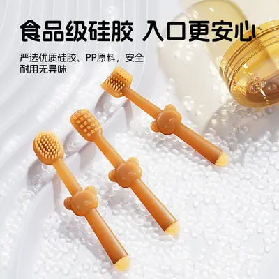 宠物牙刷口腔清洁牙膏套装猫咪去除口臭狗狗洁牙硅胶牙刷清新口气