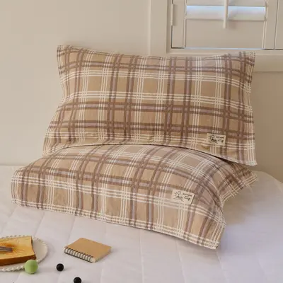 Pure cotton gauze pillowcase pair, thickened, fixable - 13