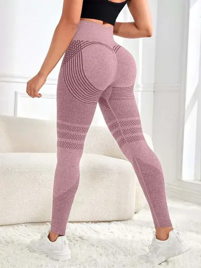 Büyük beden kadın yoga pantolonu, kaldırıcı etkili sıkı fitness taytı