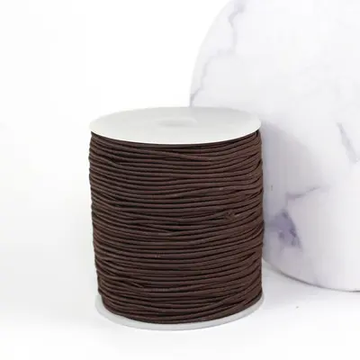 Renkli Yuvarlak Elastik Lastik İp 1,0 mm, DIY Saç Aksesuarı Malzemesi - 13