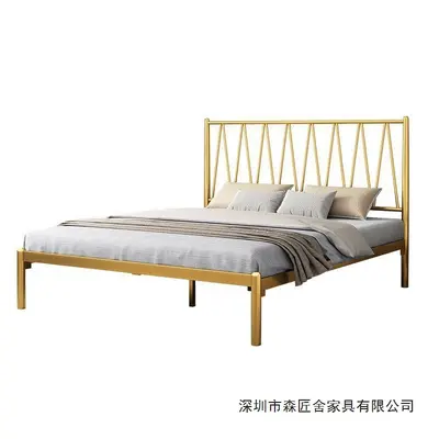 European-Style Modern Wrought Iron Bed, 1.5 m and 1.8 m