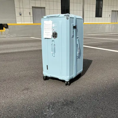 Foreign trade export super large capacity five-wheel antibacterial material suitcase, lockable coded cabin size luggage - 9