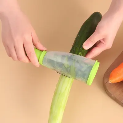Storage Peeler Household Fruit and Vegetable Peeler with Anti-Splash Shield and Container Storage Multi-functional Grater Peeler