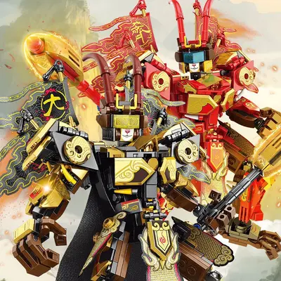 Wukong Journey to the West Mecha Figure with Building Block Assembly Set