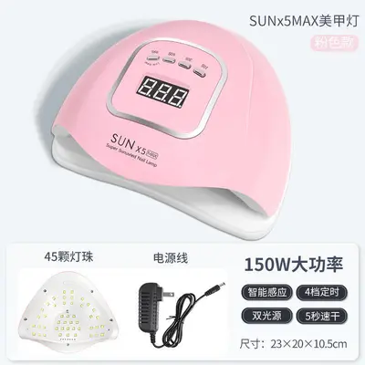 UV-LED tırnak lambası, hızlı kuruyan jel oje kurutucusu - 8