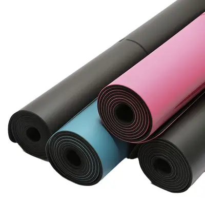 Silent PU rubber yoga mat, non-slip, thickened, widened