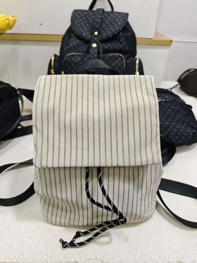 Waterproof Nylon Women's Bag, Polka Dot, Backpack and Crossbody - 9