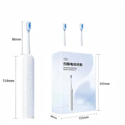 Rechargeable Sonic Electric Toothbrush for Adults and Students, Soft Bristles, Replacement
