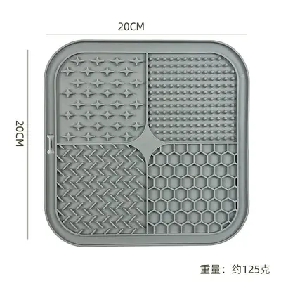Silicone Lick Mat for Pets, Suction Cup Slow Feeder Pad, Non-Slip - 10