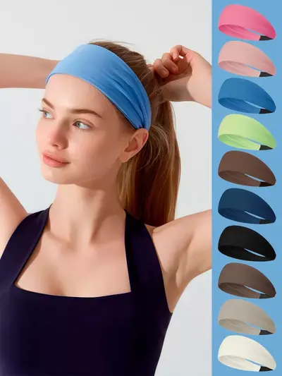 Yoga-Stirnband, elastisches Sport-Haarband, schweißabsorbierend, rutschfest