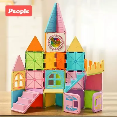 Magnetische Bauplättchen Kinder Lernspielzeug - 3