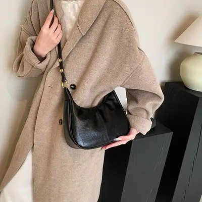 Women's Korean-Style Underarm Shoulder Bag for Everyday and Work - 4