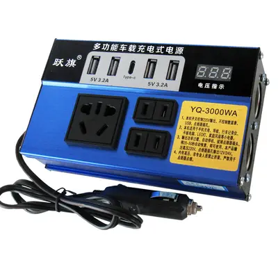 KFZ-Wechselrichter 12V/24V auf 220V mit universeller Steckdose - 5