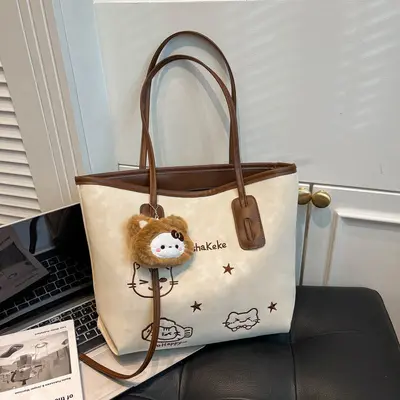 Kadın tek omuz çantası, nişe özgü retro tote çanta, kişiselleştirilebilir - 8