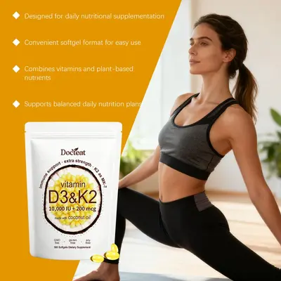 D3K2 Body Nutrition Capsules, Daily Support and Vitality - 4