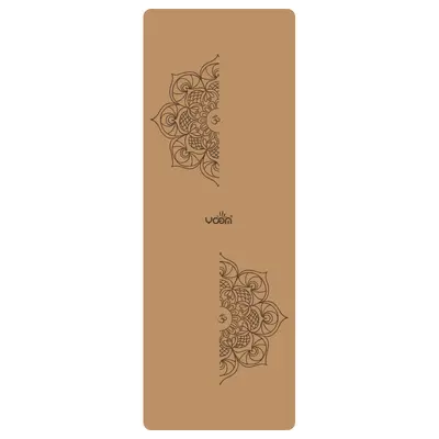 Cork Yoga Mat, Thick Natural Rubber, Wide, Laser-Engraved Logo Option - 8