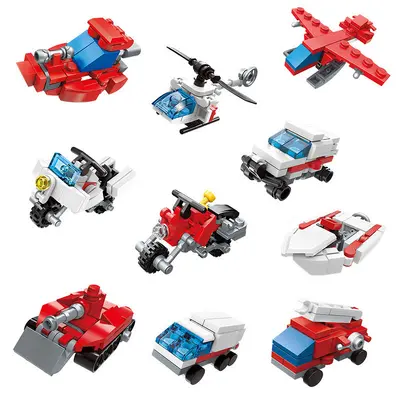 Boxed Small Particle Building Blocks, Car Assembly Set for Kids - 8