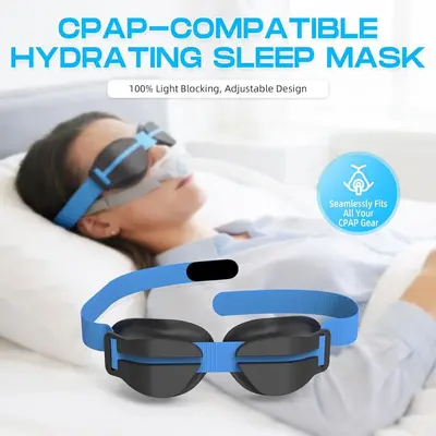 Silicone 3D Sleep Mask for Dry Eyes, Travel Eye Mask - 2
