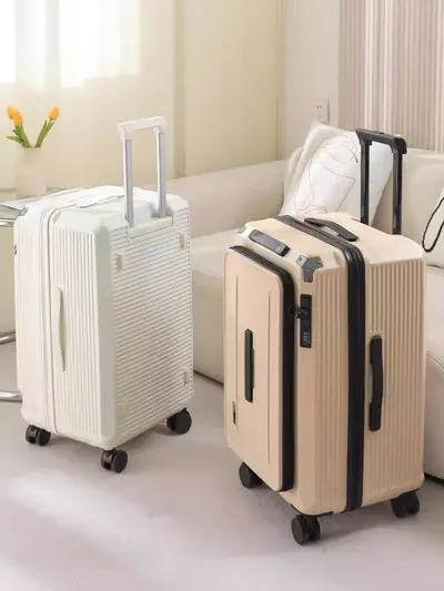 Large-Capacity Explosion-Proof Suitcase with Five Wheels and Brake - 4