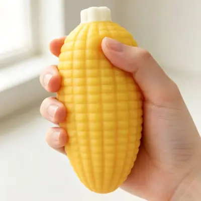 Slow Rebound Fruit and Vegetable Squishy Toy, Silicone Stress Reliever - 5