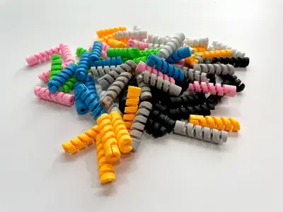 Data cable spiral organizer silicone anti-break cable wrapper