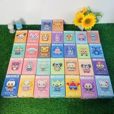 Eğitici mini oyun parkı temalı blok seti, 30 model karışık