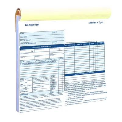Job Invoice Forms, sipariş makbuzu, karbonsuz iş faturası formu - 4