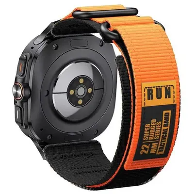 Garmin 22 mm Uyumlu Naylon Örgü Cırtlı Kordon, Huawei GT ve Samsung, 255/265