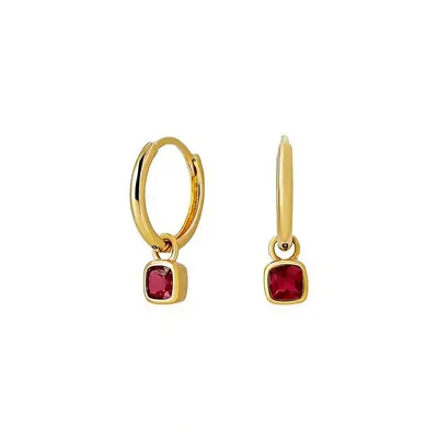 S925 Gold-plated Emerald Zircon Square Diamond Earrings for Women, Lightweight Luxury Niche High-end Ear Clips Earrings Wholesale - 10