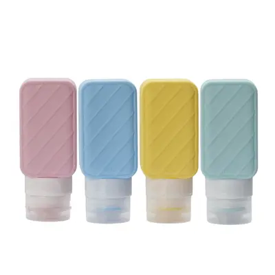 100ml Silicone Travel Refillable Bottle, Squeezable and Leak-Proof
