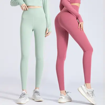 High-Waist Butt-Lifting Yoga Leggings, Tummy-Control, Stretch Women's Sports Tights - 3