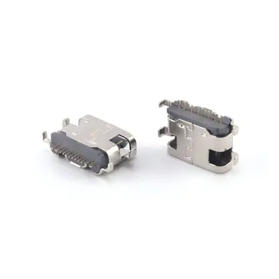 USB Type-C Dişi 16-Pin Yatay Konnektör Hızlı Şarj - 11