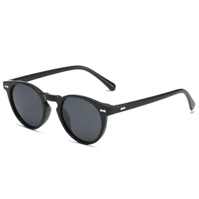 3331 Polarized Retro Round Frame Sunglasses for Men and Women, Anti-Blue Light - 8