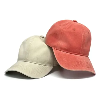 Vintage Baseballkappe aus reiner Baumwolle, gewaschen, weiches Oberteil, einfarbiger Sonnenschutz, Custom-Logo-Stickerei im Großhandel.