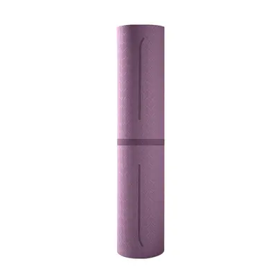 TPE Yoga Matı 6 mm, Kaymaz Tek Katman 68 cm Geniş Fitness Matı