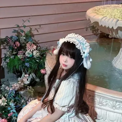 Han-Yang Eclectic Headwear Lo-Niang Bow Lop-Eared Rabbit Lolita Headband Hair Accessory Lolita Cute KC Rabbit Ears