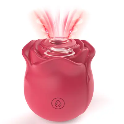 Saug-Vibrator in Rosenform mit automatischer Massage