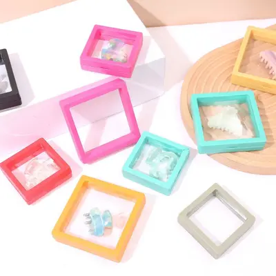 PE Jewelry Box Bracelet Storage Box Jewelry Display Box Floating Box Cultural Relic Film Box Transparent Elastic Wearable Nail Box