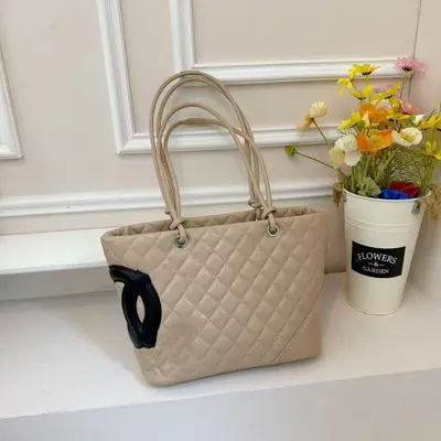 Diamond Quilted Women's Tote Shoulder Bag, Large Capacity, 2026 Style - 9