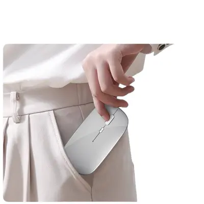 Sınır Ötesi Popüler Sessiz Kablosuz Şarjlı Mouse Kadın Bluetooth Evrensel Laptop Masaüstü Bilgisayar Gaming Çift Mod Mouse