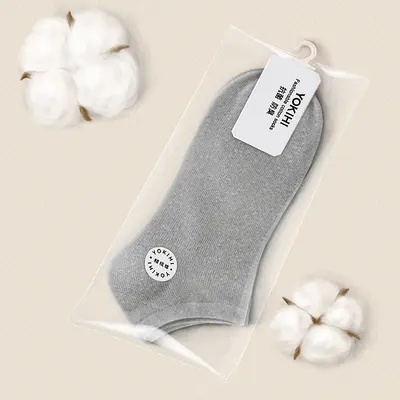 [Cotton antibacterial and deodorant] Socks pure cotton men's spring and summer short boat socks solid color independent packaging supermarket wholesale - 10